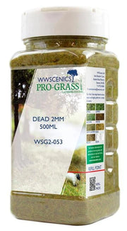 WWScenics 2mm Dead Static Grass 500ml Canister — exact WWScenics product image