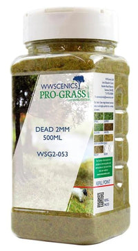 WWScenics 2mm Dead Static Grass 500ml Canister — exact WWScenics product image