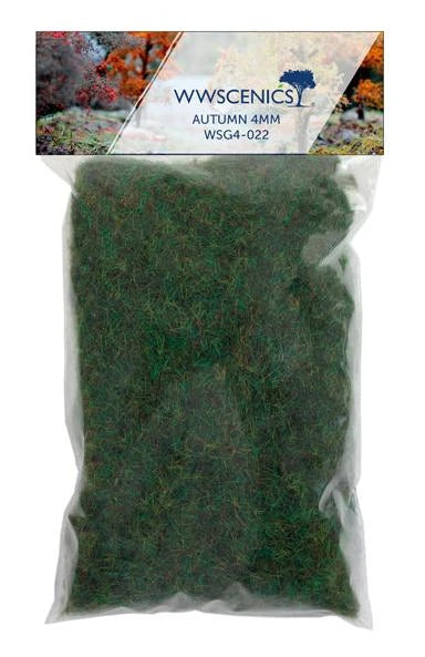 WWScenics 4mm Autumn Static Grass 100g Refill — exact WWScenics product image