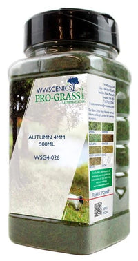 WWScenics 4mm Autumn Static Grass 500ml Canister — exact WWScenics product image
