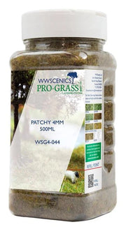 WWScenics 4mm Patchy Static Grass 500ml Canister — exact WWScenics product image