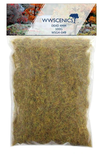WWScenics 4mm Dead Static Grass 100g Refill — exact WWScenics product image