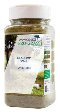 WWScenics 4mm Dead Static Grass 500ml Canister — exact WWScenics product image