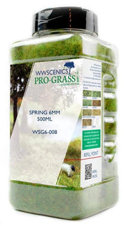 WWScenics 6mm Spring Static Grass 500ml Canister — exact WWScenics product image