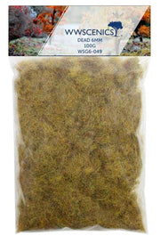 WWScenics 6mm Dead Static Grass 100g Refill — exact WWScenics product image