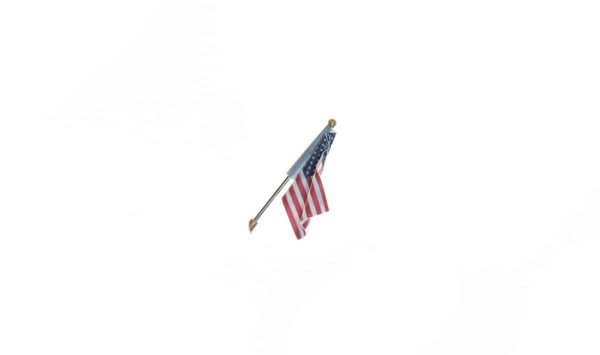Woodland Scenics JP5954 Medium US Wall-Mount Flag with Spotlight