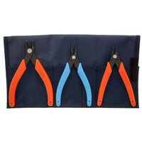 Xuron TK2200 railroader tool kit showing three tools in the open pouch