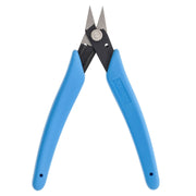 Xuron 440 precision scissors with blue grips and blades open
