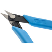 Angled close-up of Xuron 440 scissors with open blades