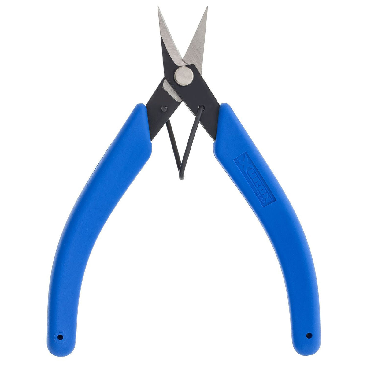 Xuron 9180 high durability scissors with blue handles and open blades