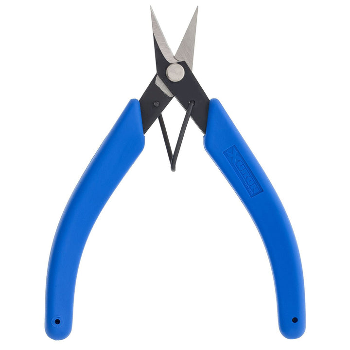 Xuron 9180 high durability scissors with blue handles and open blades