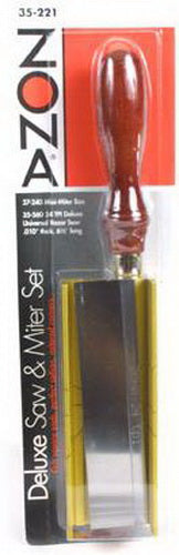 Zona 35-221 deluxe saw and miter set in its labeled retail package