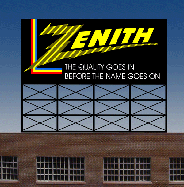 Miller Engineering Zenith Sign (LG) — exact product reference