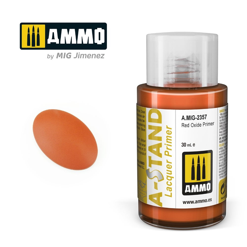 AMMO by Mig A-STAND Red Oxide Primer, 30mL — exact product image