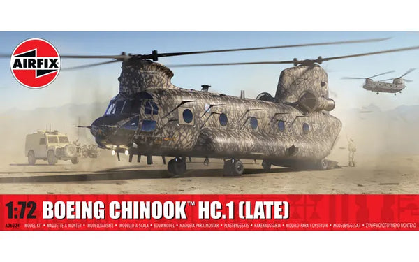 Airfix Boeing Chinook HC.1 (Late) 1:72 Model Kit — official product view 1