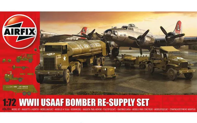 Airfix WWII USAAF Bomber - Resupply Set 1:72 Model Kit — official product view 1