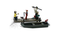 Woodland Scenics A1923 Family Fishing HO scale 5-piece Scenic Accents figure set