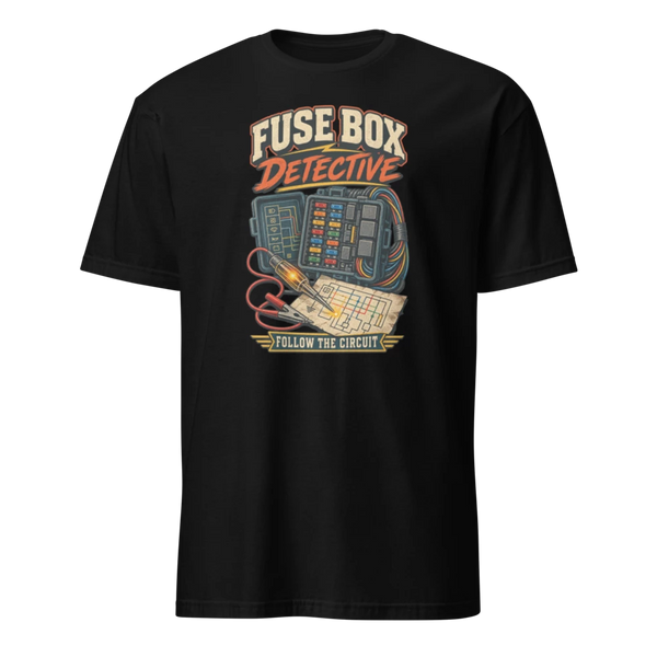 Fuse Box Detective unisex T-shirt product mockup