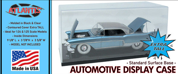 Atlantis extra-tall automotive display case with standard base