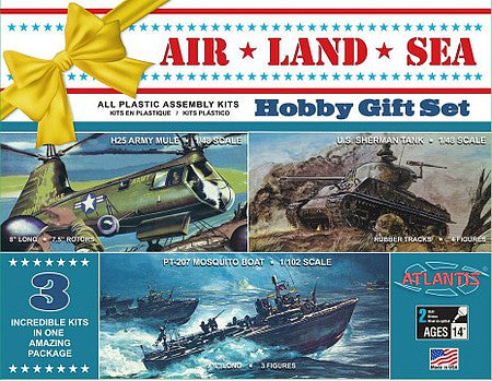 Atlantis U.S. Navy Air Land and Sea three-kit gift set 9001