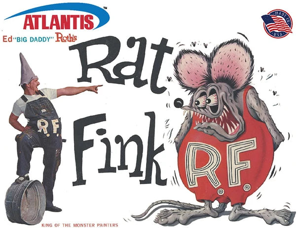 Atlantis Ed Big Daddy Roth Rat Fink 6-inch plastic model kit
