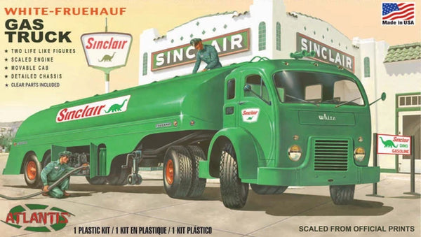 Atlantis White-Fruehauf Sinclair gasoline truck 1:48 model kit
