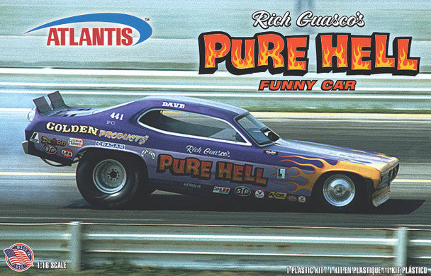 Atlantis Rich Guasco Pure Hell Dodge Demon Funny Car 1:16 model kit