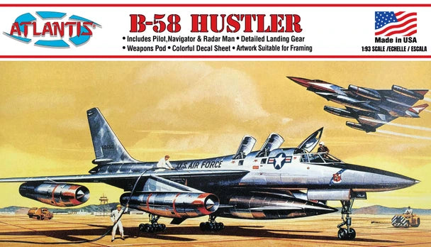 Atlantis Convair B-58 Hustler bomber 1:93 model kit