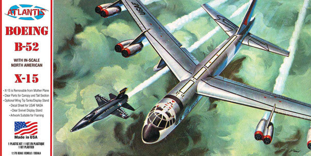 Atlantis Boeing B-52 Stratofortress with X-15 1:175 model kit