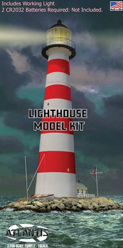 Atlantis lighthouse with working LED and diorama base 1:160 model kit