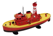 Atlantis Harbour Fire Department Fire Boat L72121 assembled model view