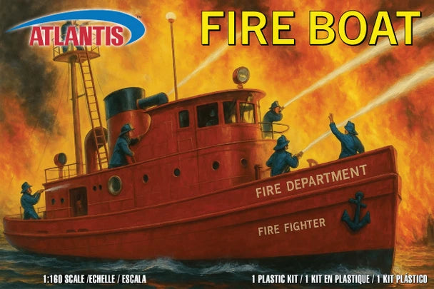 Atlantis Harbour Fire Department fire boat 1:160 model kit