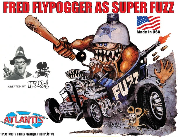 Atlantis Fred Flypogger Super Fuzz caricature model kit