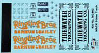 Atlantis Mack AC Bulldog Ringling Bros. M2402 included decal sheet