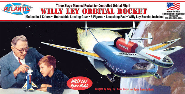 Atlantis Willy Ley Orbital Rocket 1:193 model kit
