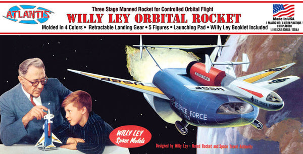 Atlantis Willy Ley Orbital Rocket 1:193 model kit