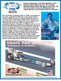 Atlantis Don Prudhomme front-engine dragster M5694 assembled model view