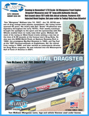 Atlantis Tom McEwen front-engine dragster M5695 assembled model view
