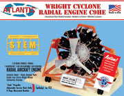 Atlantis Wright Cyclone radial aircraft engine 1:12 STEM model kit