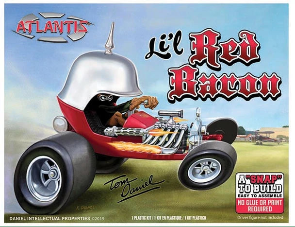 Atlantis Tom Daniel Lil Red Baron 1:32 snap model kit