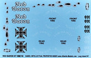 Atlantis Tom Daniel Red Baron M6740 included waterslide decal sheet