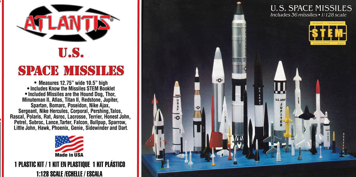 Atlantis U.S. Space Missiles set 1:128 STEM model kit