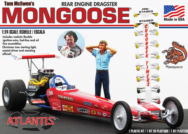 Atlantis Tom Mongoose McEwen rear-engine dragster 1:24 model kit