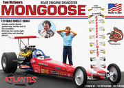Atlantis Tom Mongoose McEwen rear-engine dragster 1:24 model kit