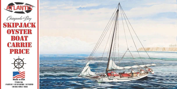Atlantis Chesapeake Bay Skipjack Oyster Boat Carrie Price 1:60 model kit