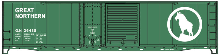 Accurail 81812 Great Northern Glacier Green 50-foot combination-door boxcar #36485 HO scale