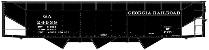 Accurail 81853 Georgia Railroad 3-bay offset hopper #24039 HO scale