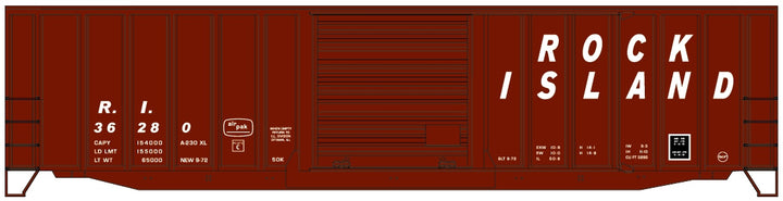 Accurail 81881 Rock Island 50-foot exterior-post boxcar #36280 HO scale