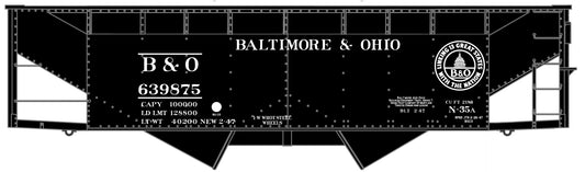 Accurail 81902 Baltimore and Ohio 50-ton offset twin hopper #639875 HO scale