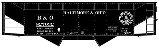 Accurail 81903 Baltimore and Ohio 50-ton offset twin hopper #827032 HO scale